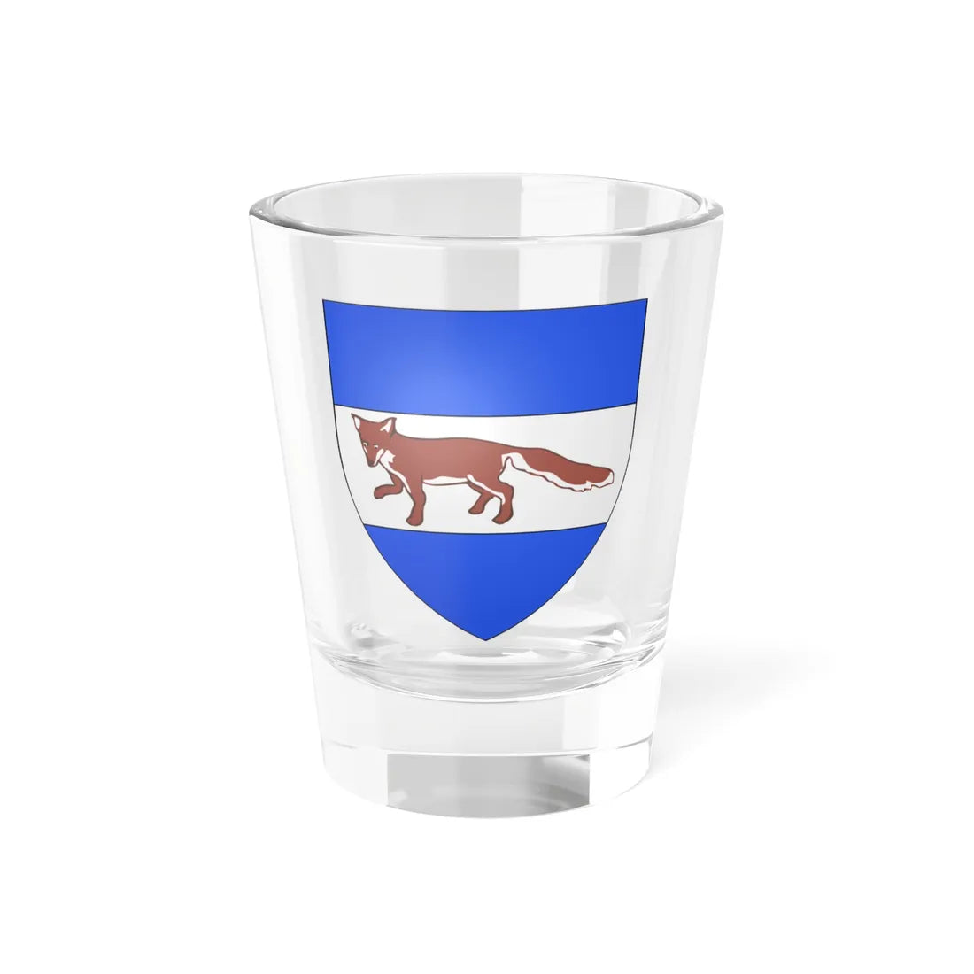 Blason ville be Vosselaar (Belgium) (Coat of Arms) Shot Glass 1.5oz 1.5oz - Go Mug Yourself
