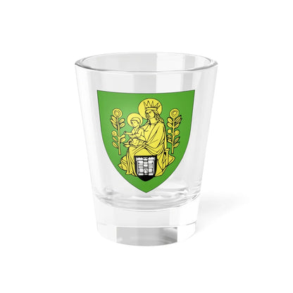 Blason ville be Waarschoot (Belgium) (Coat of Arms) Shot Glass 1.5oz 1.5oz - Go Mug Yourself