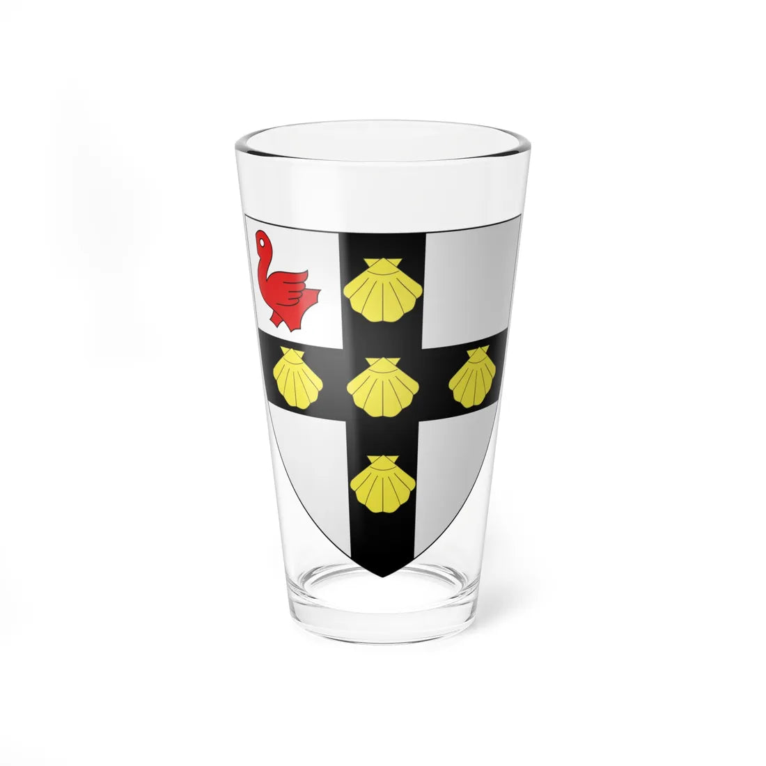 Blason ville be Zuienkerke (Belgium) (Coat of Arms) Pint Glass 16oz 16oz - Go Mug Yourself