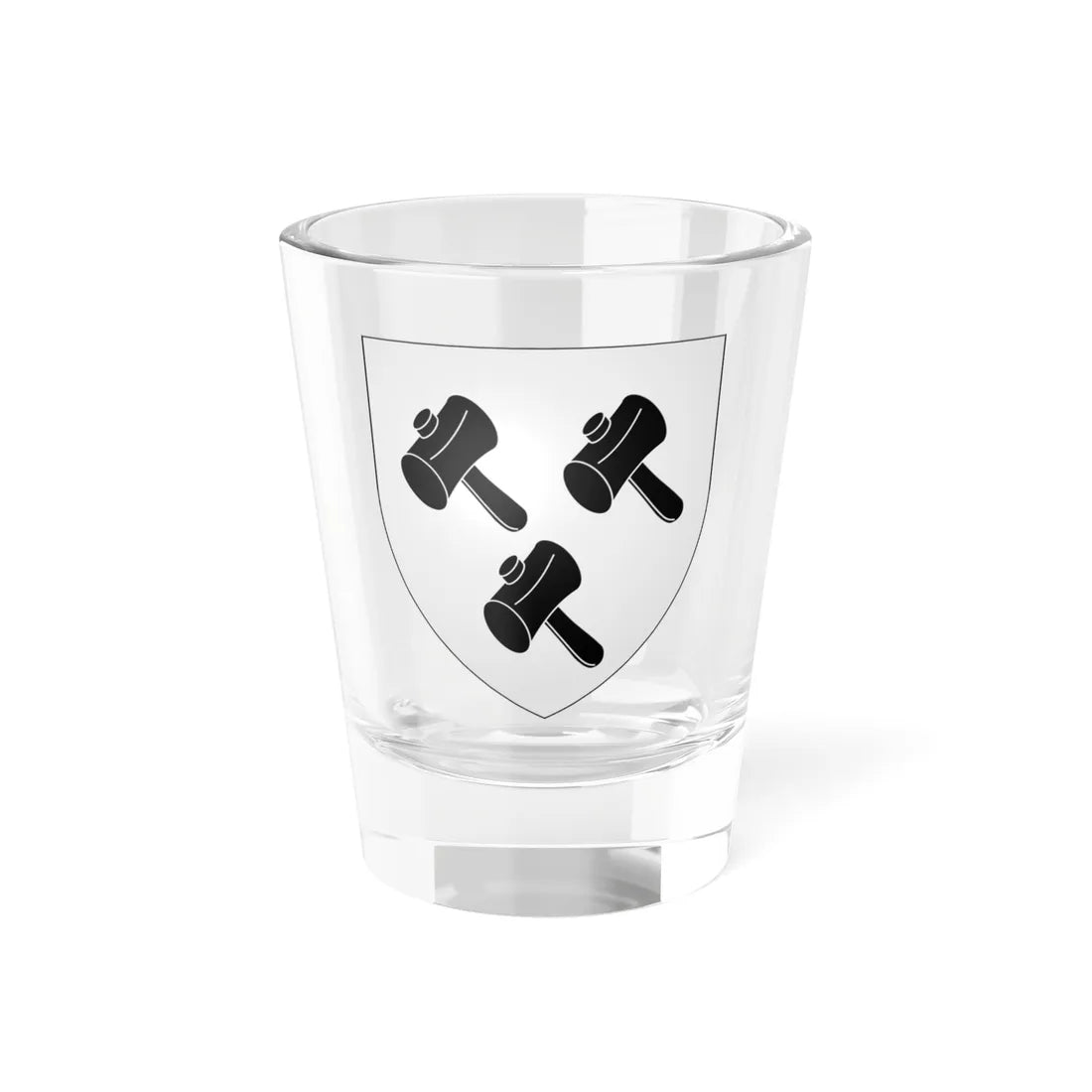 Blason ville bel Gooik (Belgium) (Coat of Arms) Shot Glass 1.5oz 1.5oz - Go Mug Yourself