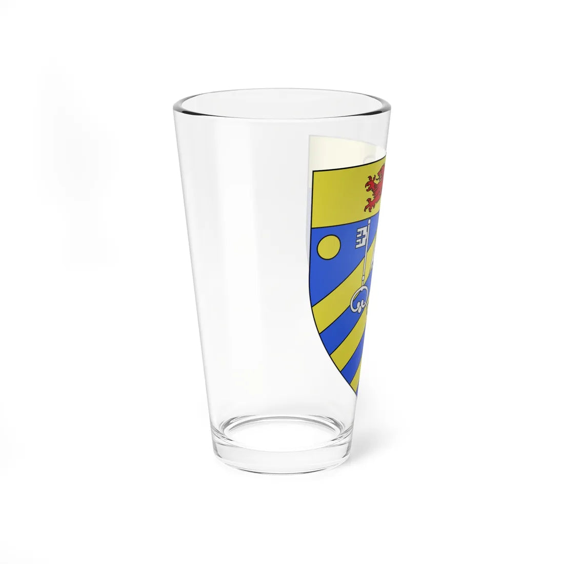 Blason ville Bourgbarré 35 (France) (Coat of Arms) Pint Glass 16oz - Go Mug Yourself