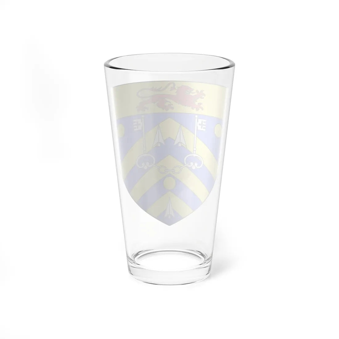 Blason ville Bourgbarré 35 (France) (Coat of Arms) Pint Glass 16oz - Go Mug Yourself