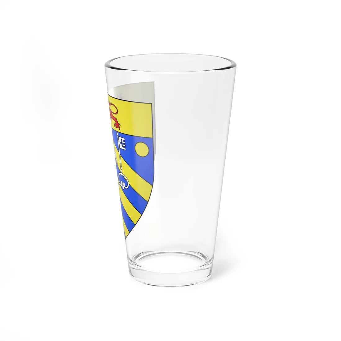 Blason ville Bourgbarré 35 (France) (Coat of Arms) Pint Glass 16oz - Go Mug Yourself