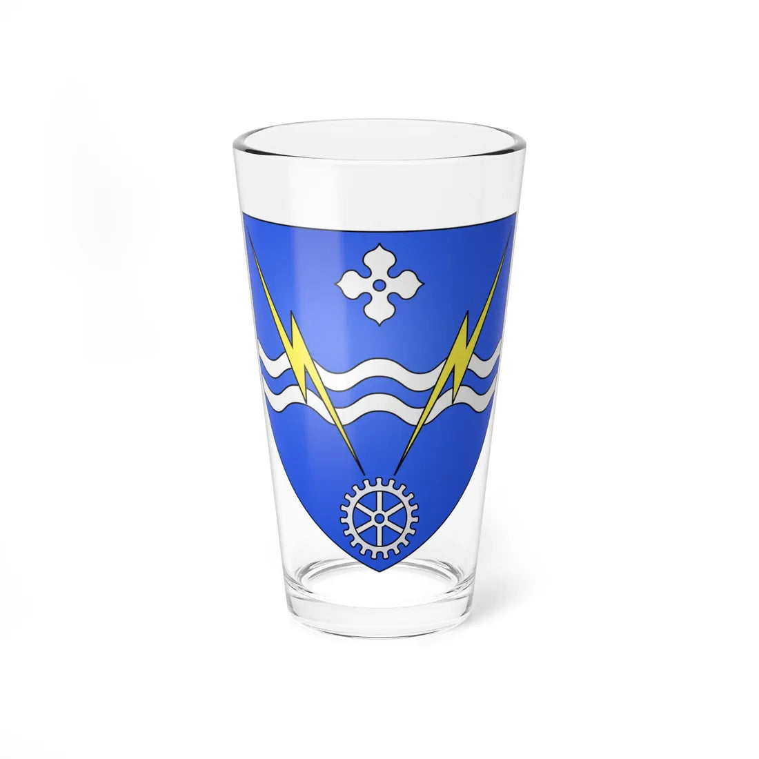 Blason ville ca Alma Québec (Canada) (Coat of Arms) Pint Glass 16oz 16oz - Go Mug Yourself