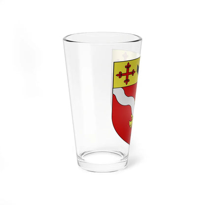 Blason ville ca Amqui Quebec (Canada) (Coat of Arms) Pint Glass 16oz - Go Mug Yourself