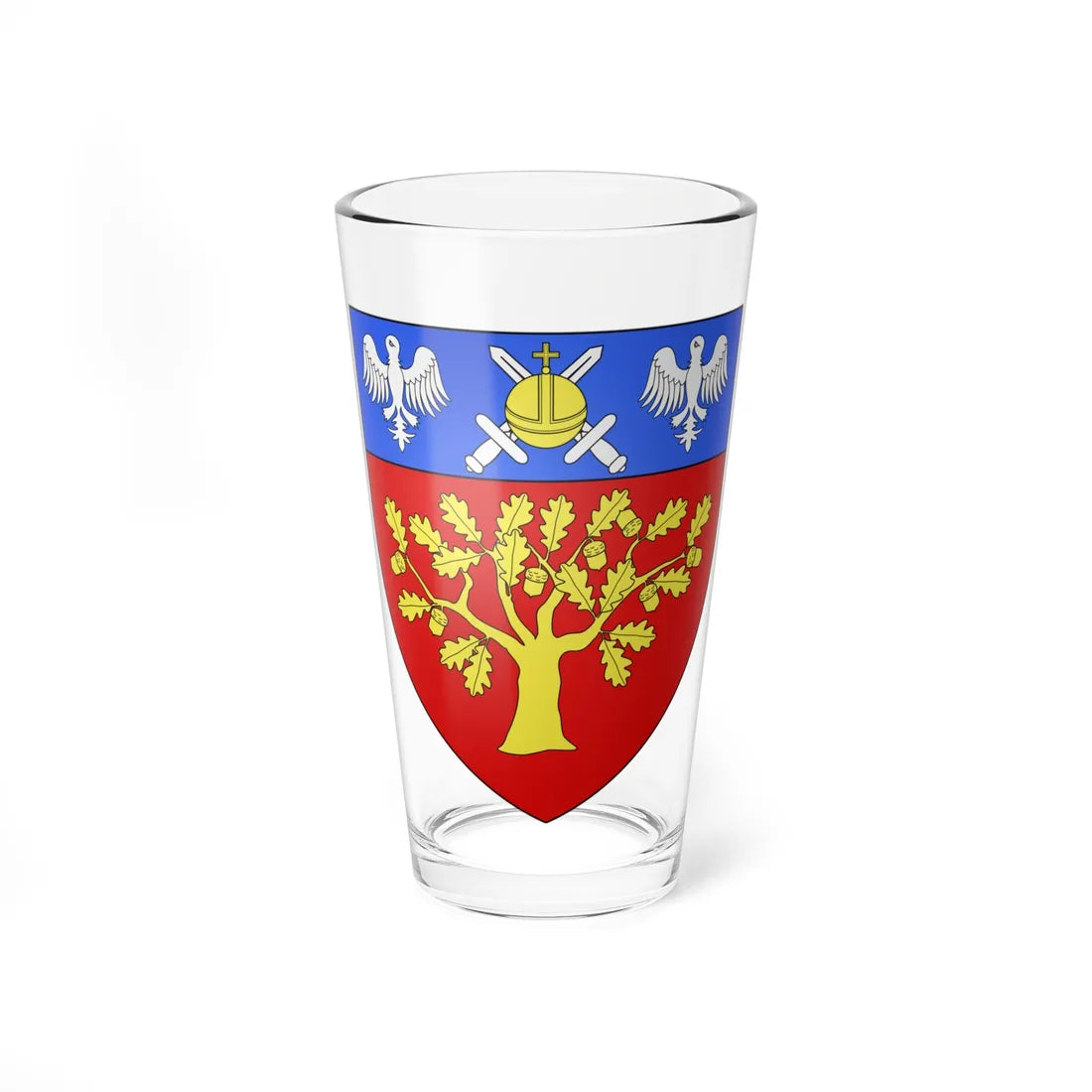 Blason ville ca Baie-Saint-Paul Québec (Canada) (Coat of Arms) Pint Glass 16oz 16oz - Go Mug Yourself