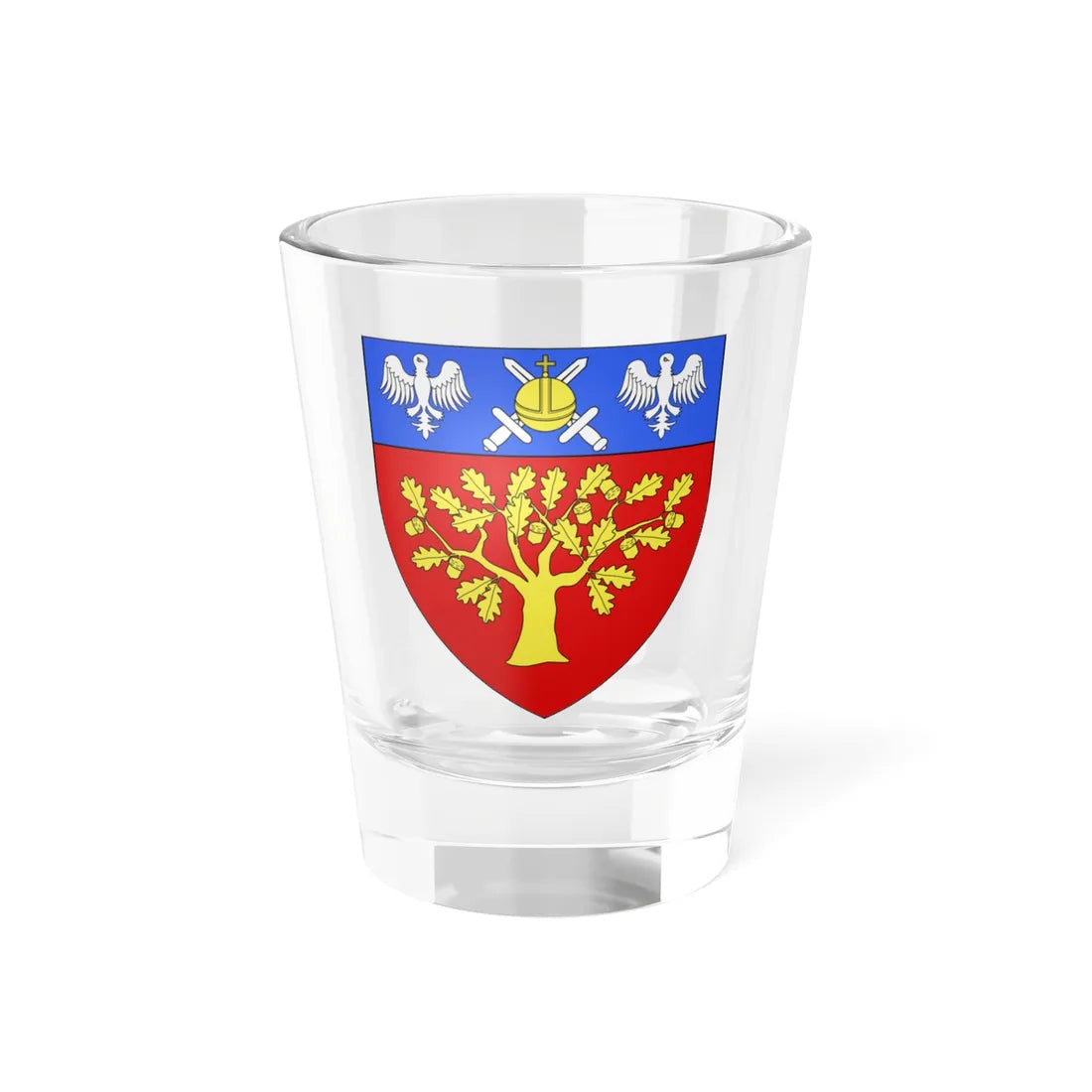 Blason ville ca Baie-Saint-Paul Québec (Canada) (Coat of Arms) Shot Glass 1.5oz 1.5oz - Go Mug Yourself