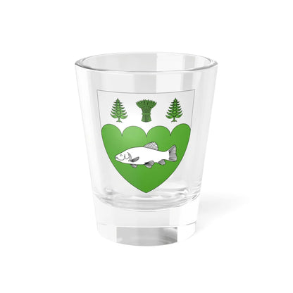 Blason ville ca Barkmere (Canada) (Coat of Arms) Shot Glass 1.5oz 1.5oz - Go Mug Yourself