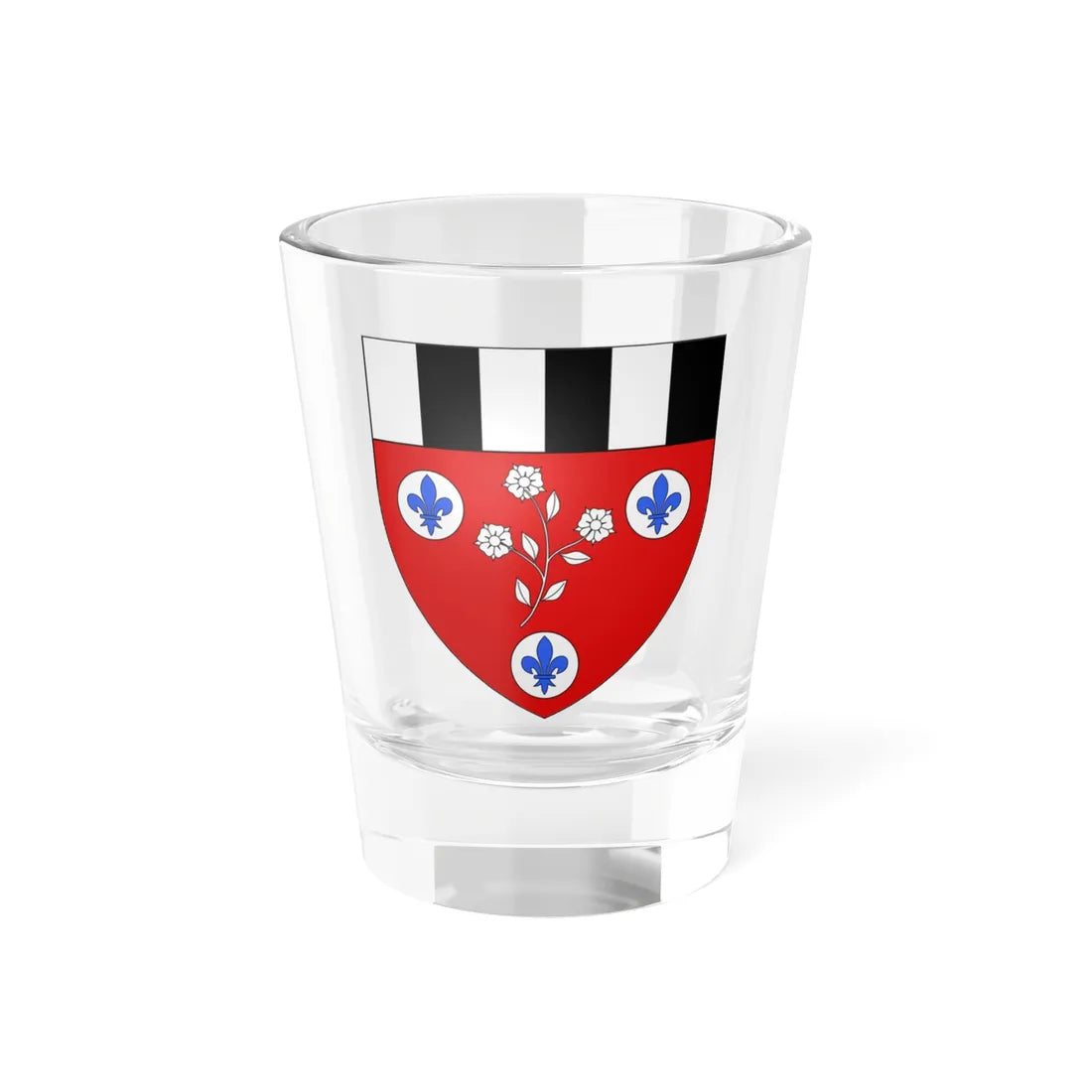 Blason ville ca Beauceville Québec (Canada) (Coat of Arms) Shot Glass 1.5oz 1.5oz - Go Mug Yourself