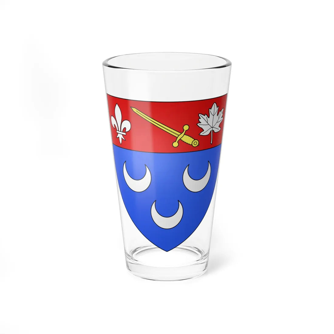 Blason ville ca Blainville Québec (Canada) (Coat of Arms) Pint Glass 16oz 16oz - Go Mug Yourself