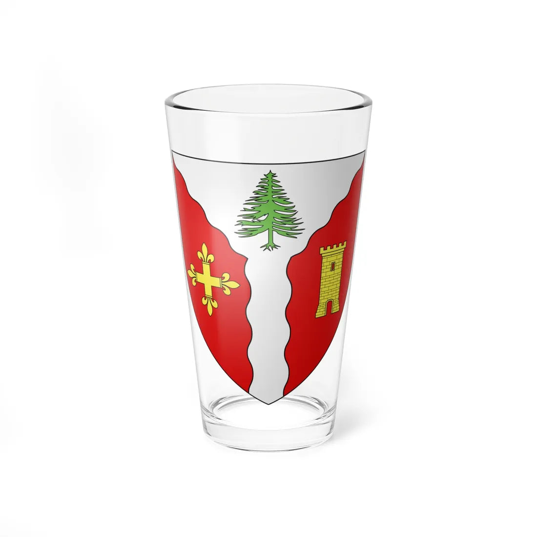 Blason ville ca Cabano Québec (Canada) (Coat of Arms) Pint Glass 16oz 16oz - Go Mug Yourself