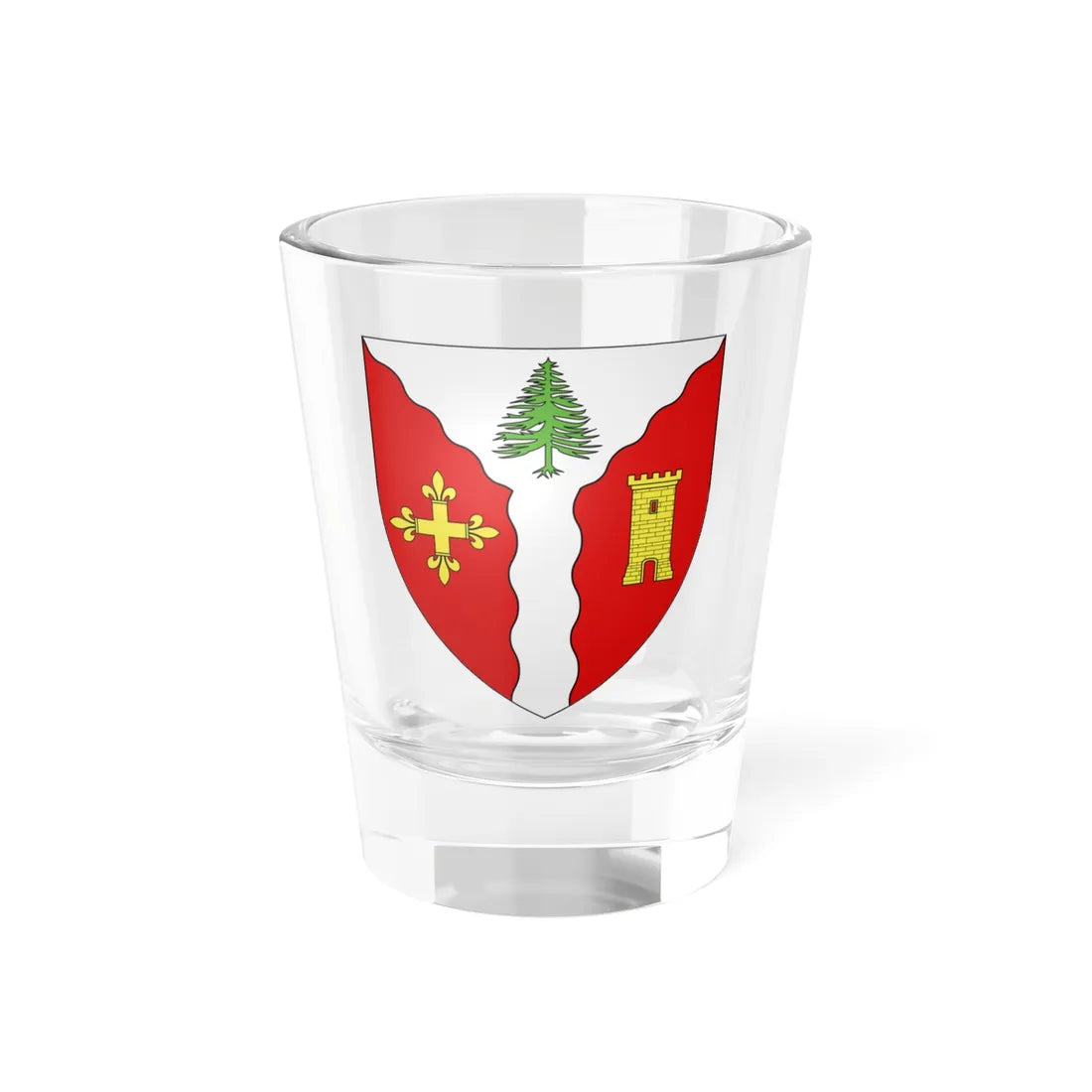 Blason ville ca Cabano Québec (Canada) (Coat of Arms) Shot Glass 1.5oz 1.5oz - Go Mug Yourself