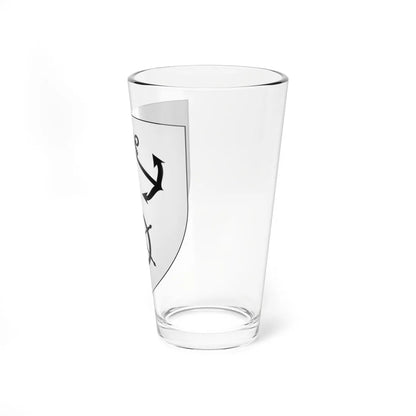 Blason ville ca Caraquet Nouveau-Brunswick (Canada) (Coat of Arms) Pint Glass 16oz - Go Mug Yourself