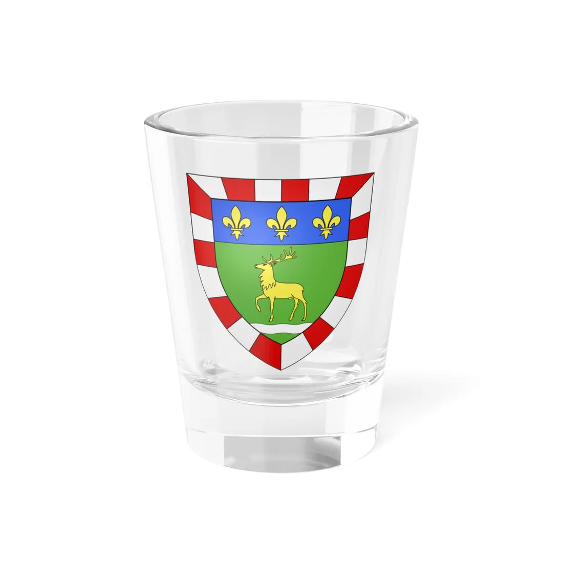 Blason ville ca Causapscal (Canada) (Coat of Arms) Shot Glass 1.5oz 1.5oz - Go Mug Yourself