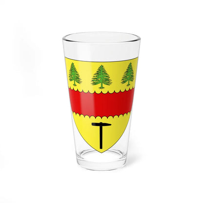Blason ville ca Chibougamau Québec (Canada) (Coat of Arms) Pint Glass 16oz 16oz - Go Mug Yourself