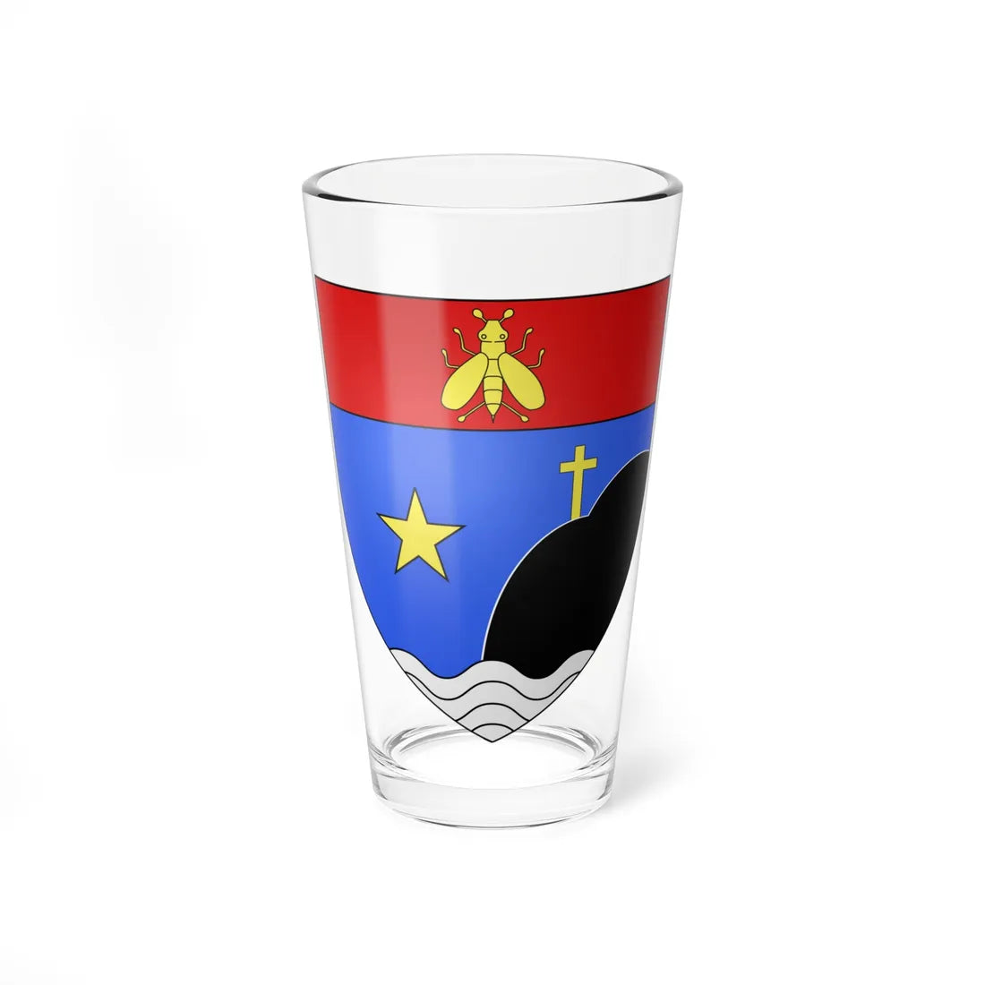 Blason ville ca Chicoutimi-Nord Québec (Canada) (Coat of Arms) Pint Glass 16oz 16oz - Go Mug Yourself
