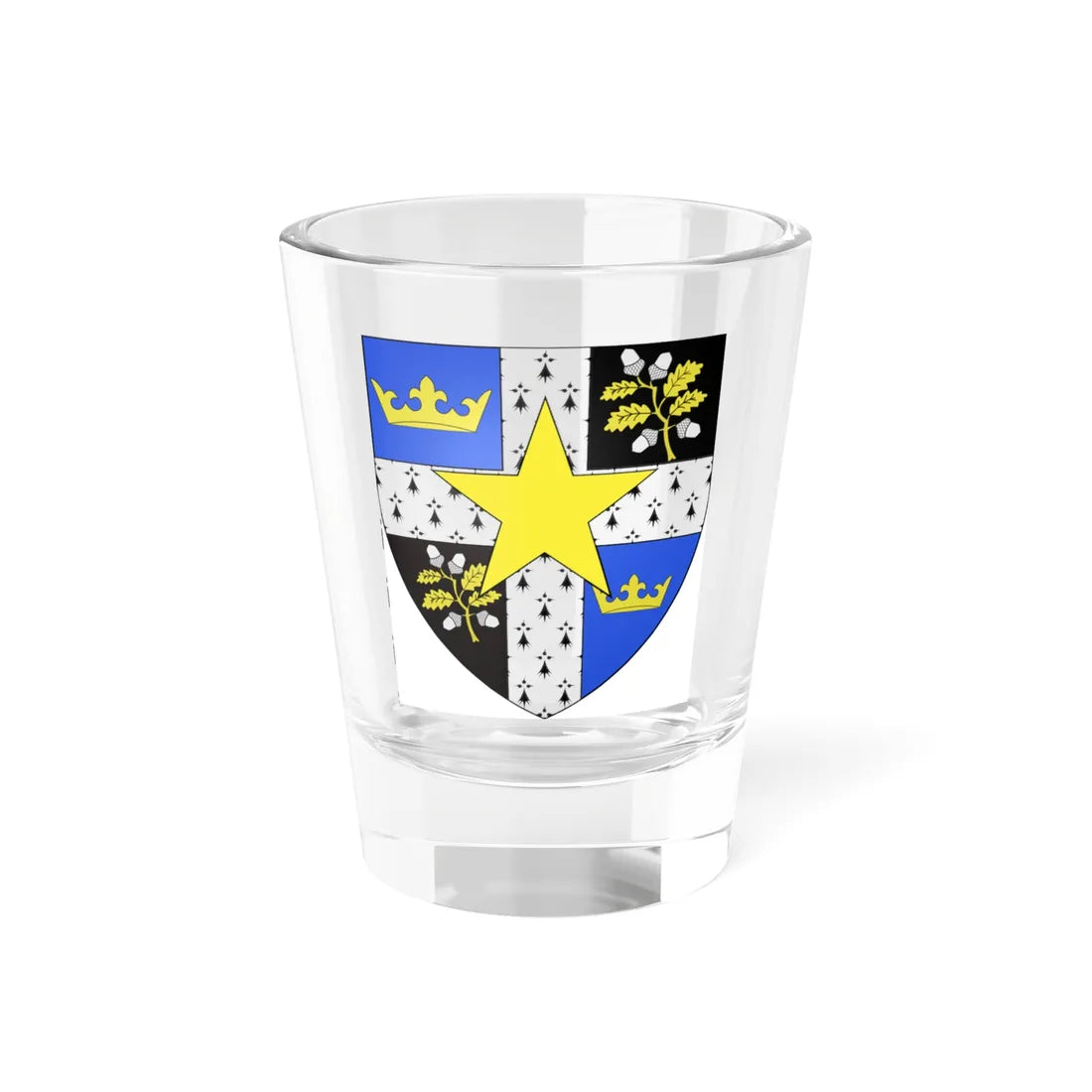 Blason ville ca Compton Québec (Canada) (Coat of Arms) Shot Glass 1.5oz 1.5oz - Go Mug Yourself