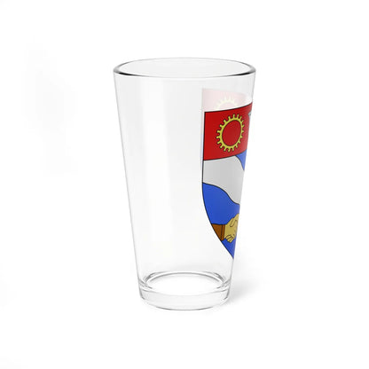 Blason ville ca Cowansville Québec (Canada) (Coat of Arms) Pint Glass 16oz - Go Mug Yourself