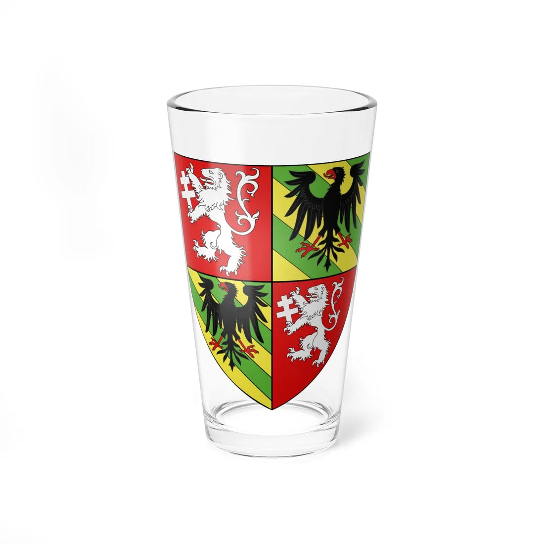 Blason ville ca Dorval Québec (Canada) (Coat of Arms) Pint Glass 16oz 16oz - Go Mug Yourself