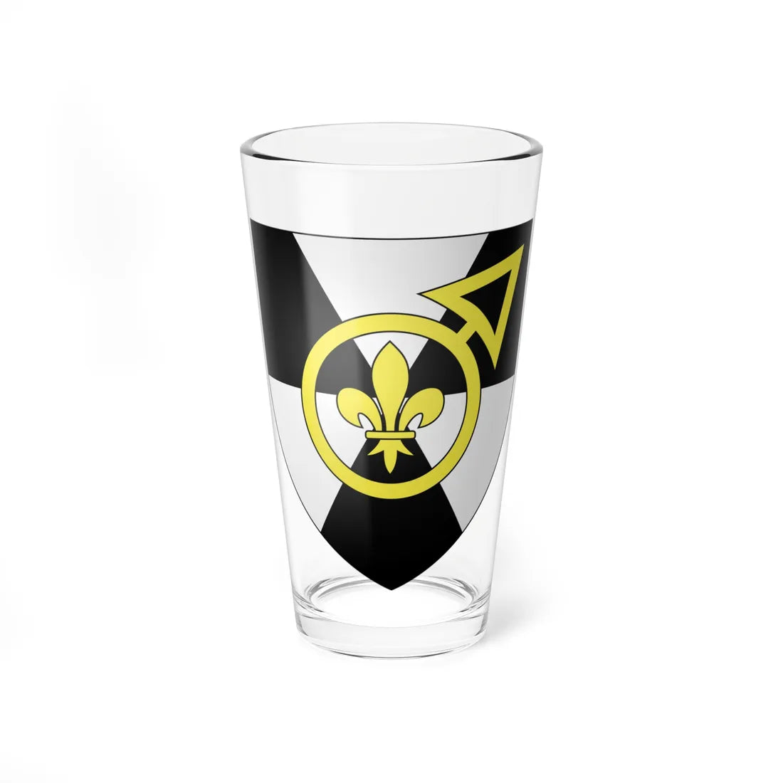 Blason ville ca Fermont Québec (Canada) (Coat of Arms) Pint Glass 16oz 16oz - Go Mug Yourself