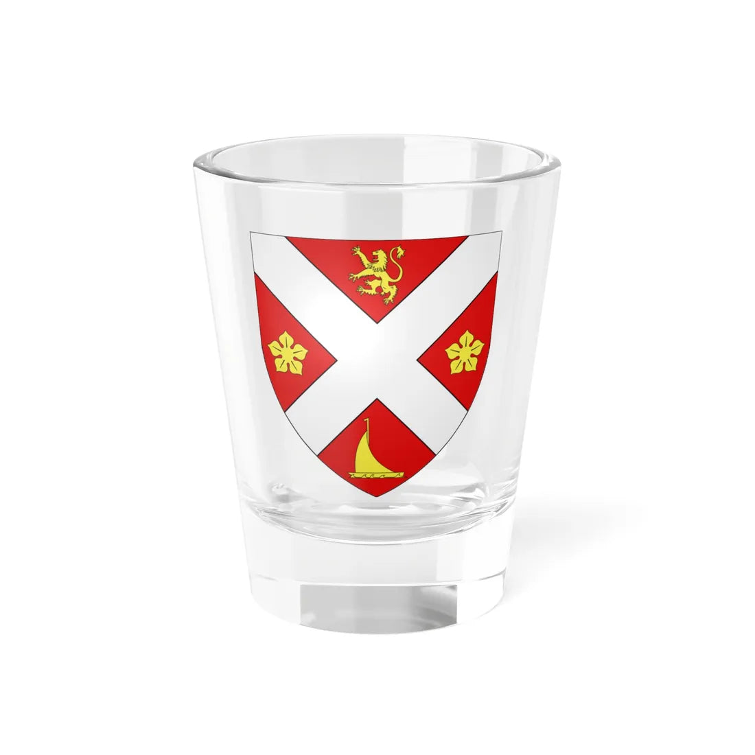 Blason ville ca Fossambault-sur-le-Lac (Canada) (Coat of Arms) Shot Glass 1.5oz 1.5oz - Go Mug Yourself