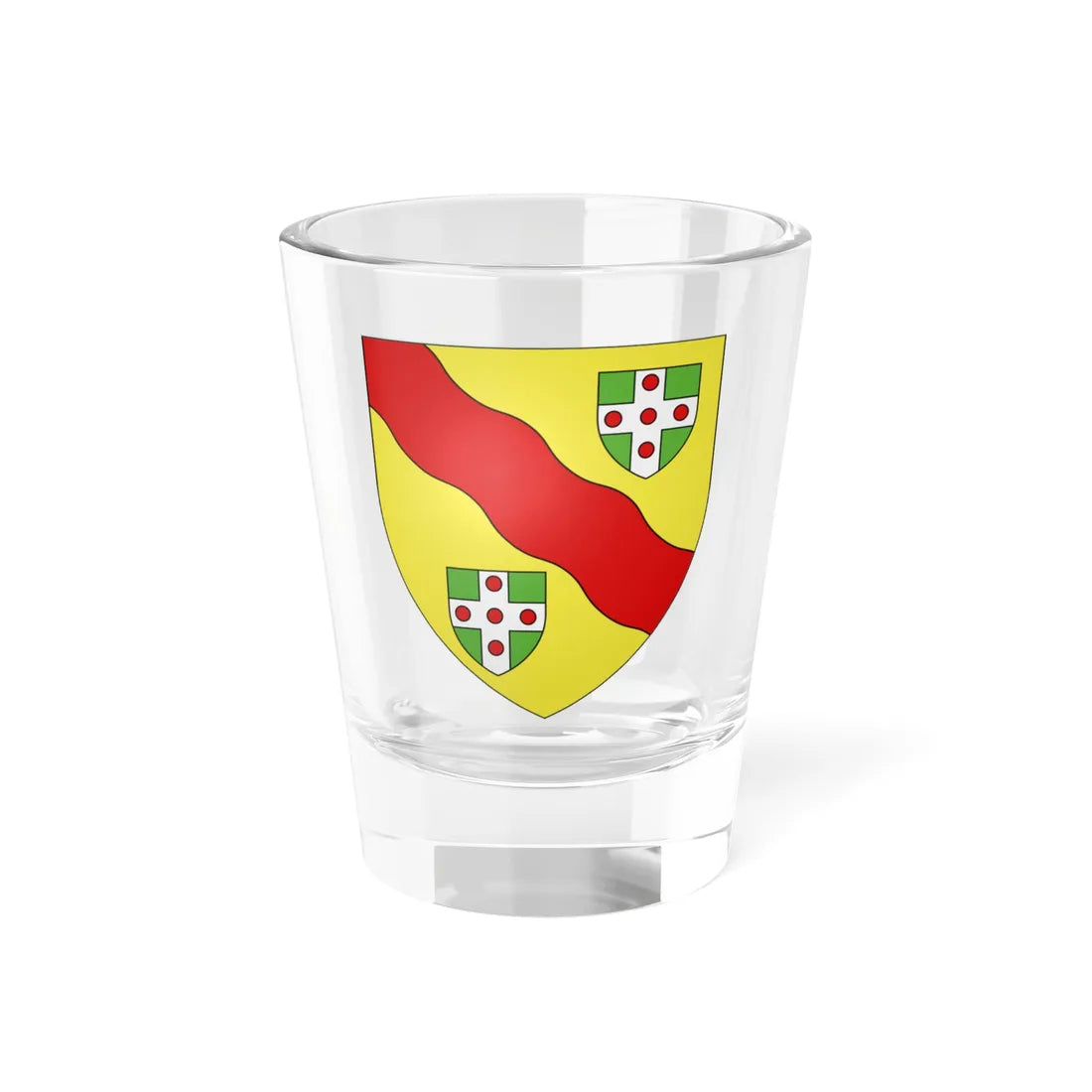 Blason ville ca Grenville-sur-la-Rouge Québec (Canada) (Coat of Arms) Shot Glass 1.5oz 1.5oz - Go Mug Yourself