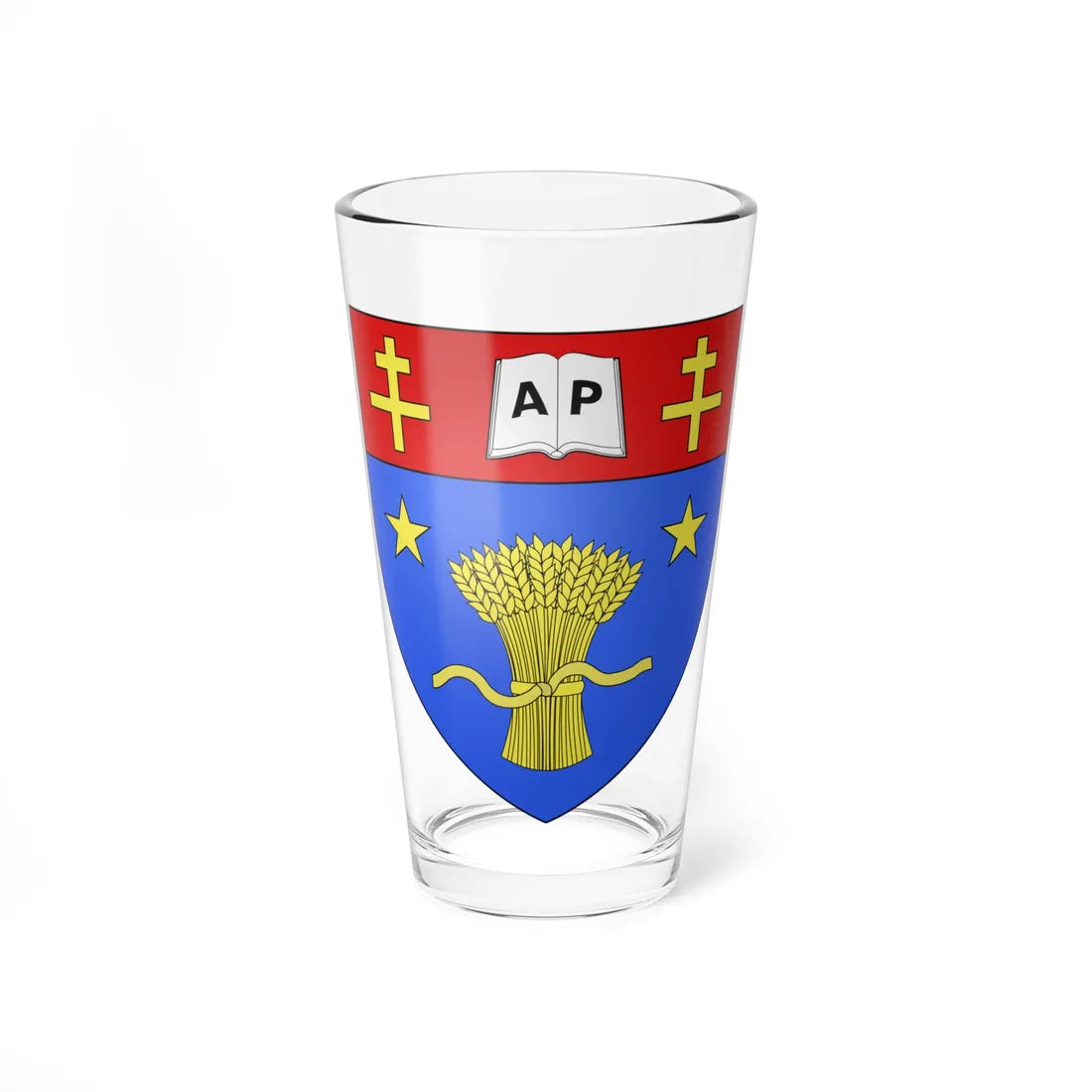 Blason ville ca La Pocatière Québec (Canada) (Coat of Arms) Pint Glass 16oz 16oz - Go Mug Yourself