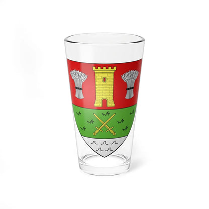 Blason ville ca La Prairie (Canada) (Coat of Arms) Pint Glass 16oz 16oz - Go Mug Yourself