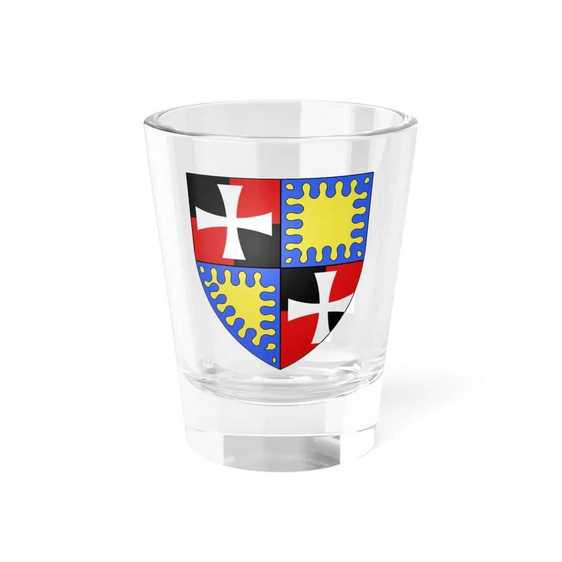 Blason ville ca La Sarre Québec (Canada) (Coat of Arms) Shot Glass 1.5oz 1.5oz - Go Mug Yourself