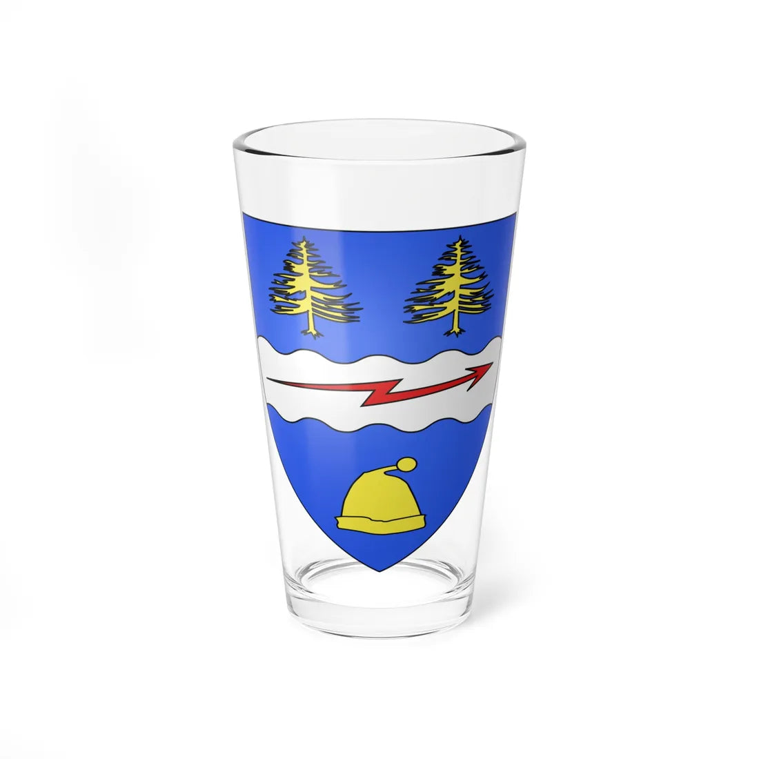 Blason ville ca La Tuque Québec (Canada) (Coat of Arms) Pint Glass 16oz 16oz - Go Mug Yourself