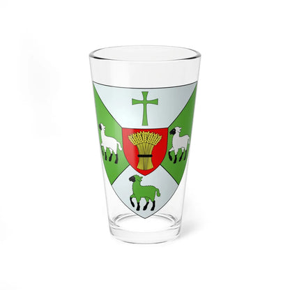 Blason ville ca Lambton Québec (Canada) (Coat of Arms) Pint Glass 16oz 16oz - Go Mug Yourself