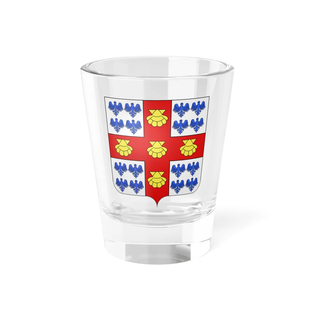 Blason ville ca Laval Québec (Canada) (Coat of Arms) Shot Glass 1.5oz 1.5oz - Go Mug Yourself