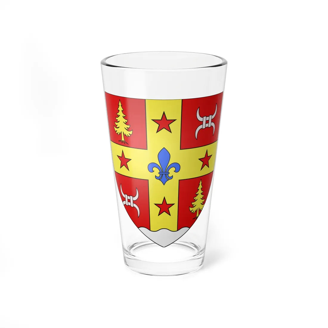 Blason ville ca Lebel-sur-Quévillon (Canada) (Coat of Arms) Pint Glass 16oz 16oz - Go Mug Yourself
