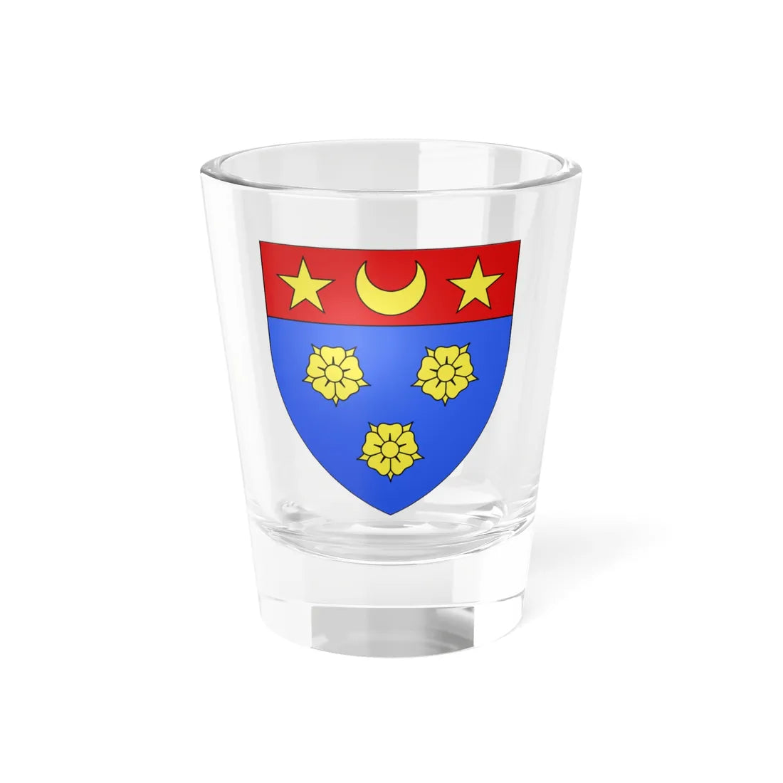 Blason ville ca Longueuil Québec (Canada) (Coat of Arms) Shot Glass 1.5oz 1.5oz - Go Mug Yourself
