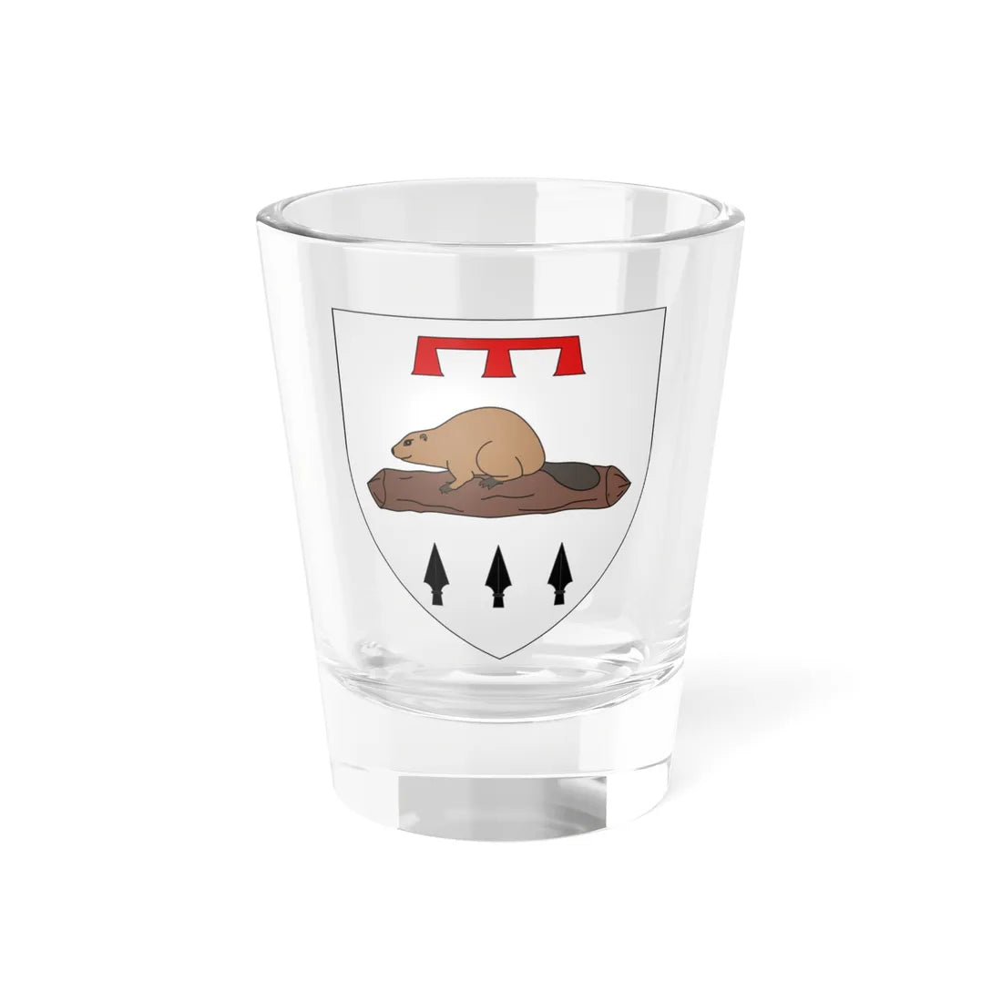Blason ville ca Matane Québec (Canada) (Coat of Arms) Shot Glass 1.5oz 1.5oz - Go Mug Yourself