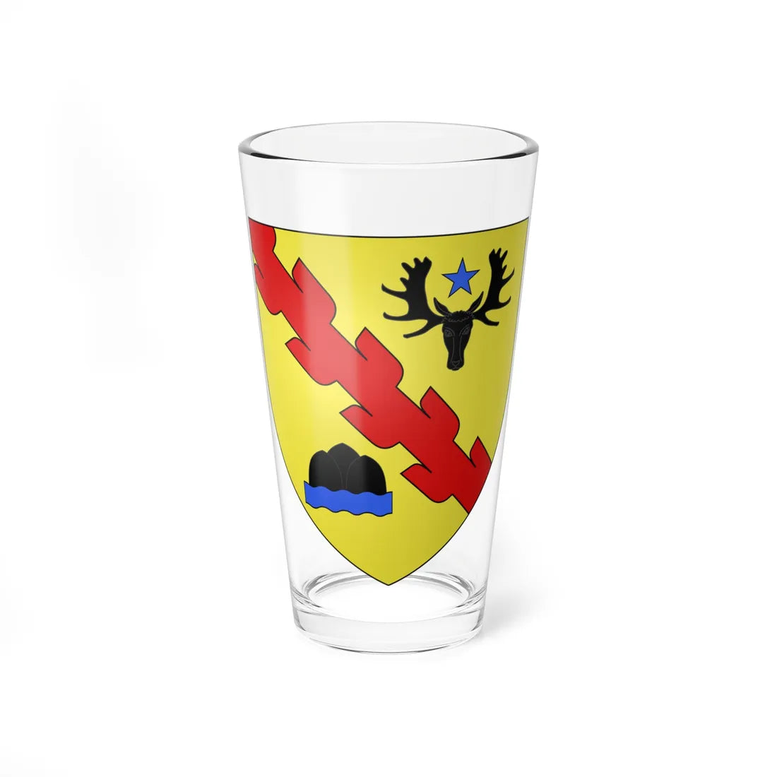 Blason ville ca Mont-Laurier Québec (Canada) (Coat of Arms) Pint Glass 16oz 16oz - Go Mug Yourself