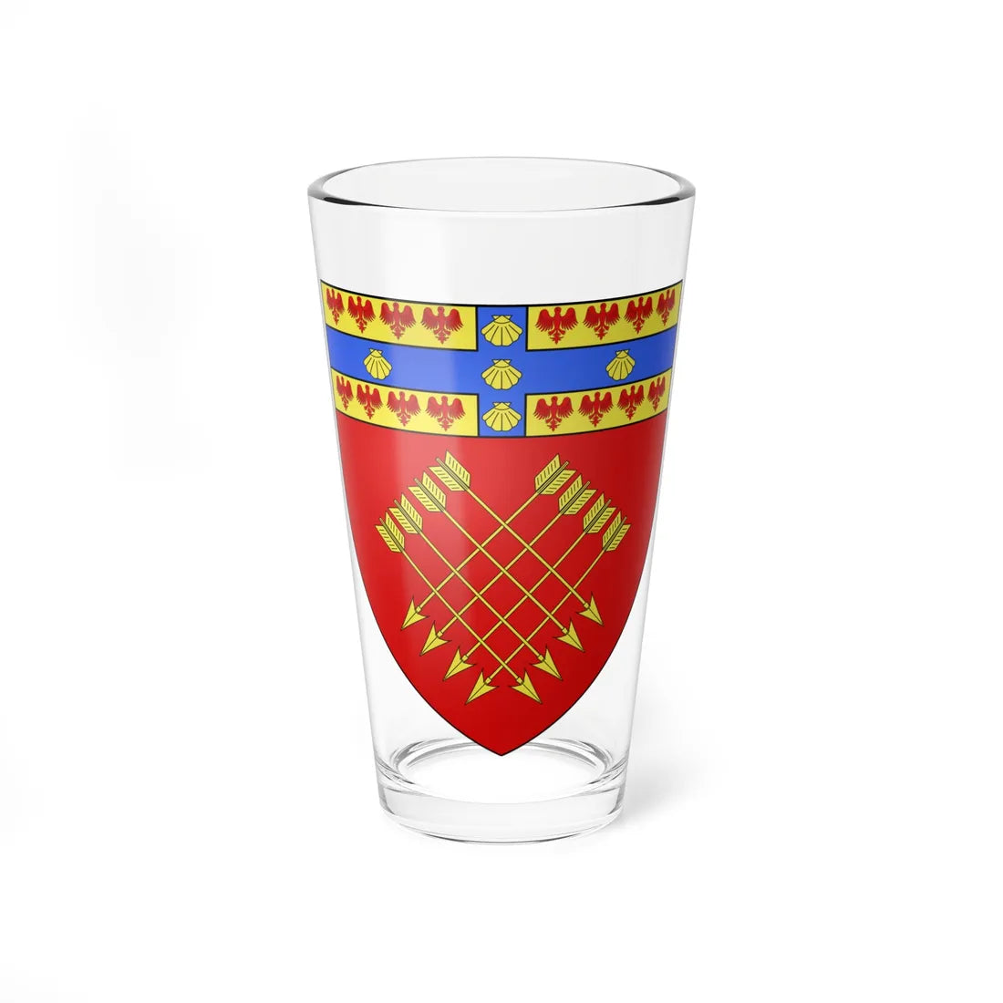 Blason ville ca Montebello Quebec (Canada) (Coat of Arms) Pint Glass 16oz 16oz - Go Mug Yourself