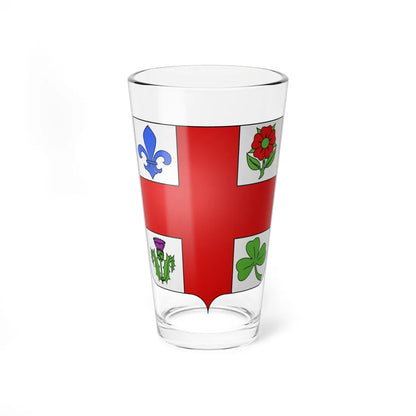 Blason ville ca Montreal Quebec (Canada) (Coat of Arms) Pint Glass 16oz 16oz - Go Mug Yourself