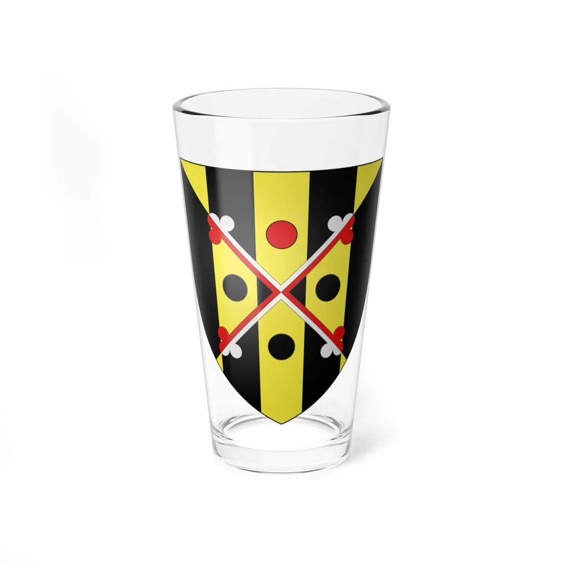 Blason ville ca New Maryland Nouveau Brunswick (Canada) (Coat of Arms) Pint Glass 16oz 16oz - Go Mug Yourself