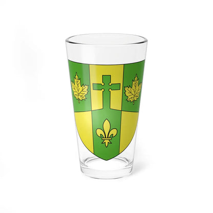 Blason ville ca Notre-Dame-du-Mont-Carmel (Canada) (Coat of Arms) Pint Glass 16oz 16oz - Go Mug Yourself