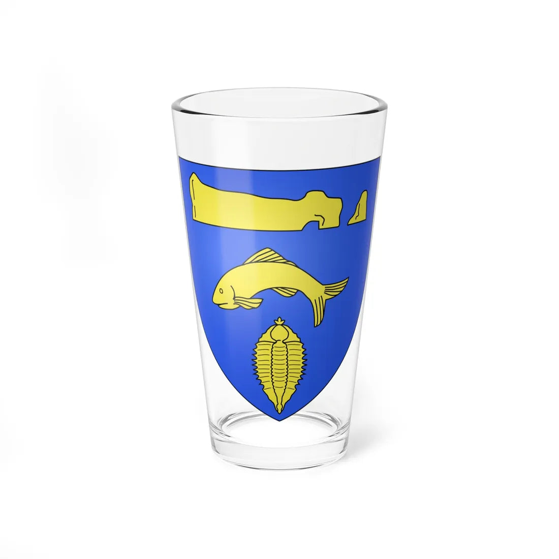 Blason ville ca Percé Québec (Canada) (Coat of Arms) Pint Glass 16oz 16oz - Go Mug Yourself
