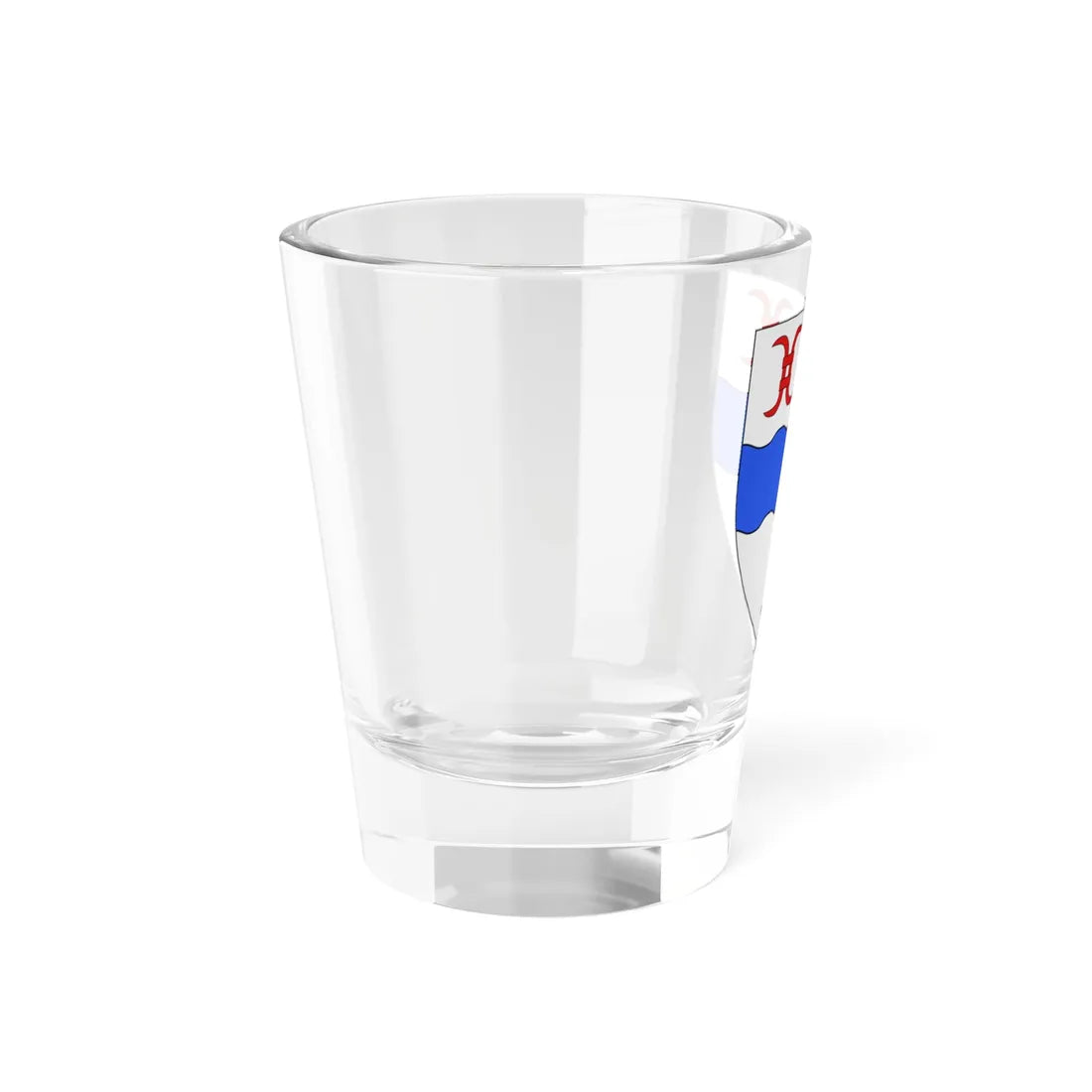 Blason ville ca Rivière-Bleue (Canada) (Coat of Arms) Shot Glass 1.5oz - Go Mug Yourself