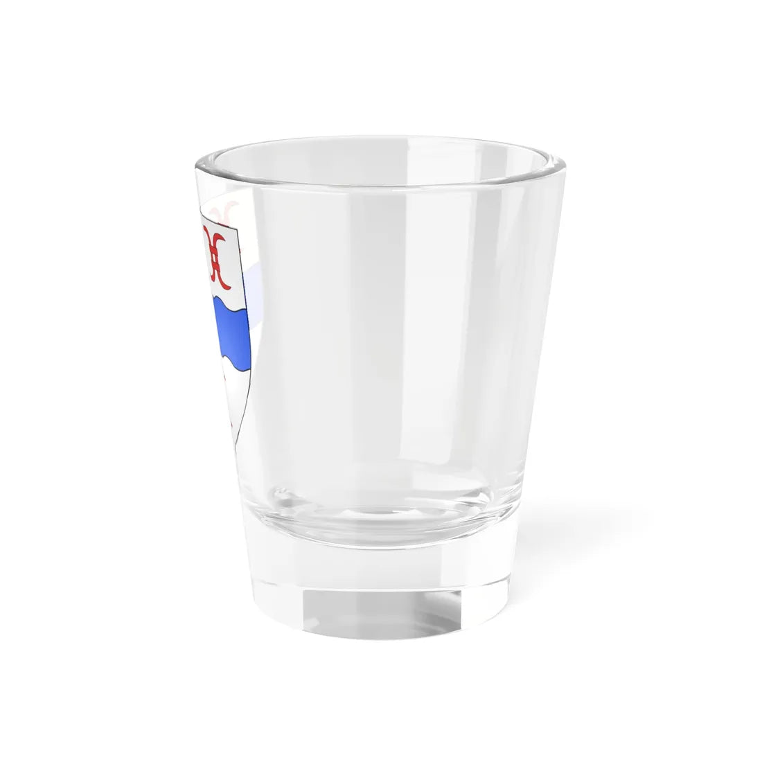 Blason ville ca Rivière-Bleue (Canada) (Coat of Arms) Shot Glass 1.5oz - Go Mug Yourself