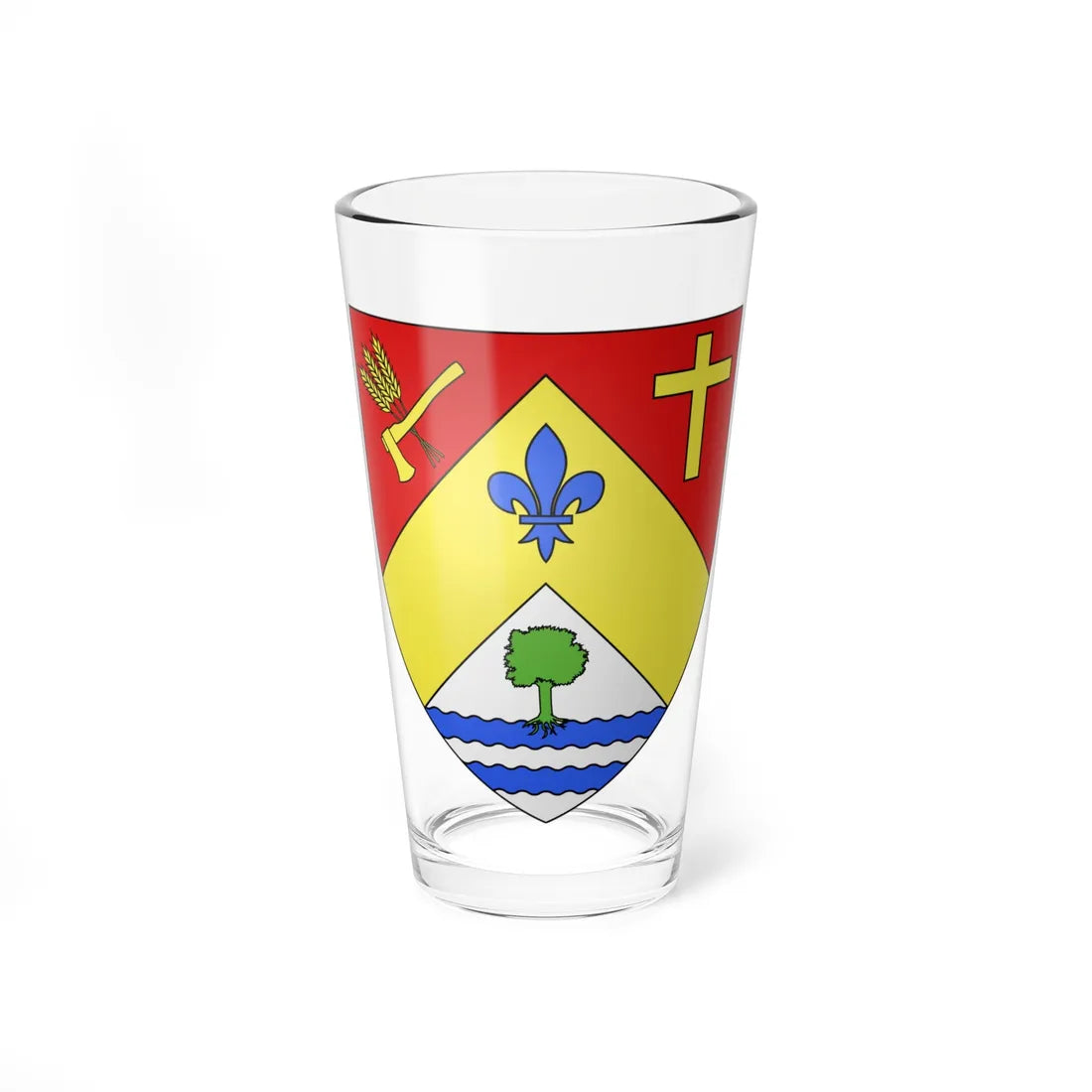 Blason ville ca Saint-Adelphe Québec (Canada) (Coat of Arms) Pint Glass 16oz 16oz - Go Mug Yourself