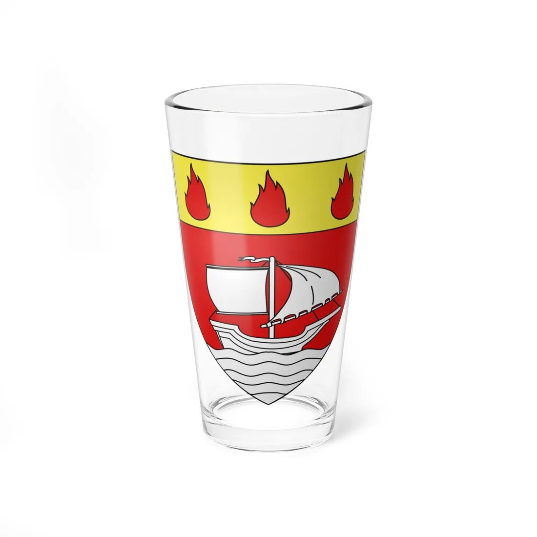 Blason ville ca Saint-Augustin Quebec (Canada) (Coat of Arms) Pint Glass 16oz 16oz - Go Mug Yourself