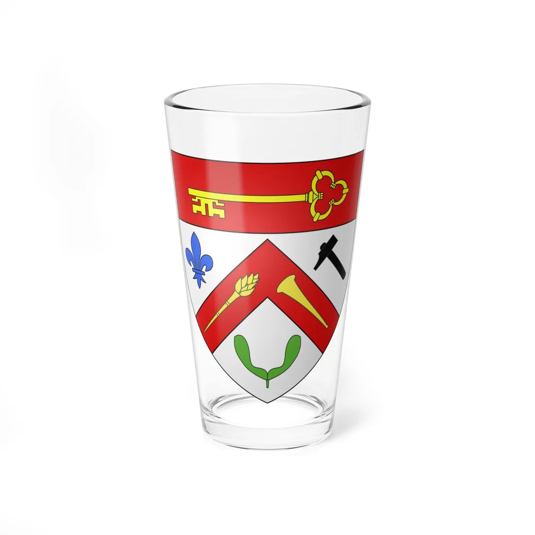 Blason ville ca Saint-Gédéon-de-Beauce Québec (Canada) (Coat of Arms) Pint Glass 16oz 16oz - Go Mug Yourself