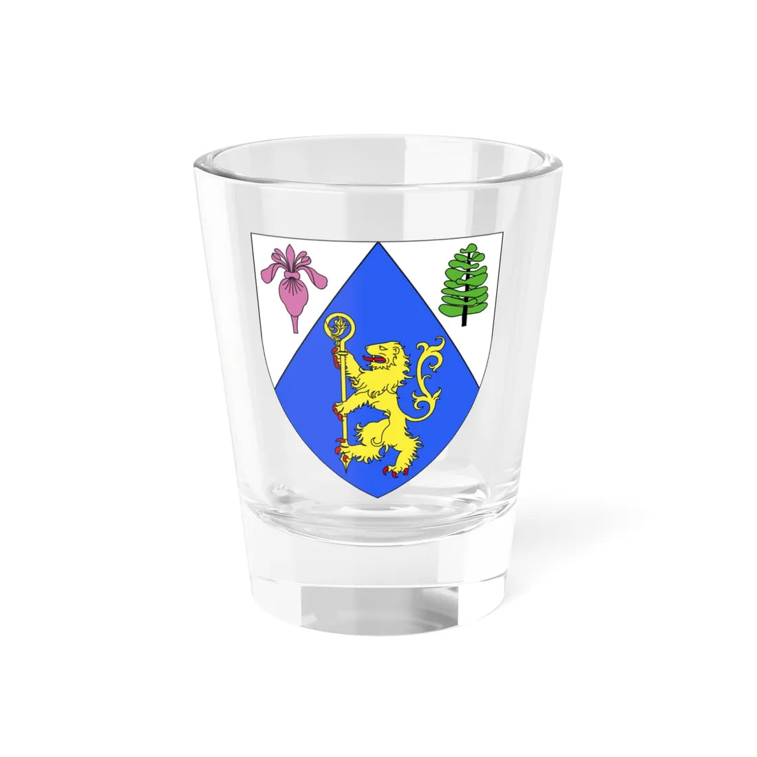 Blason ville ca Saint-Jérôme Québec (Canada) (Coat of Arms) Shot Glass 1.5oz 1.5oz - Go Mug Yourself