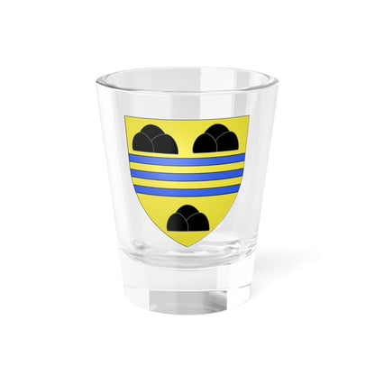 Blason ville CA Saint-Étienne-des-Grès (Canada) (Coat of Arms) Shot Glass 1.5oz 1.5oz - Go Mug Yourself