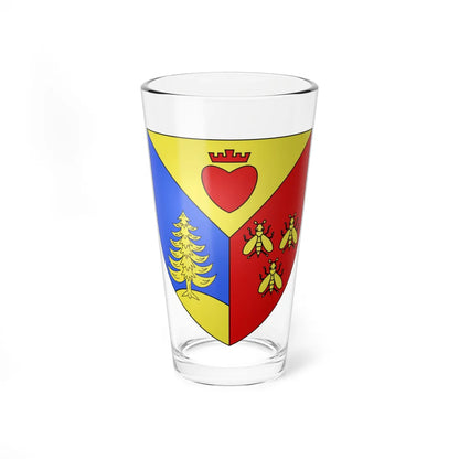 Blason ville ca Sainte-Thecle (Canada) (Coat of Arms) Pint Glass 16oz 16oz - Go Mug Yourself