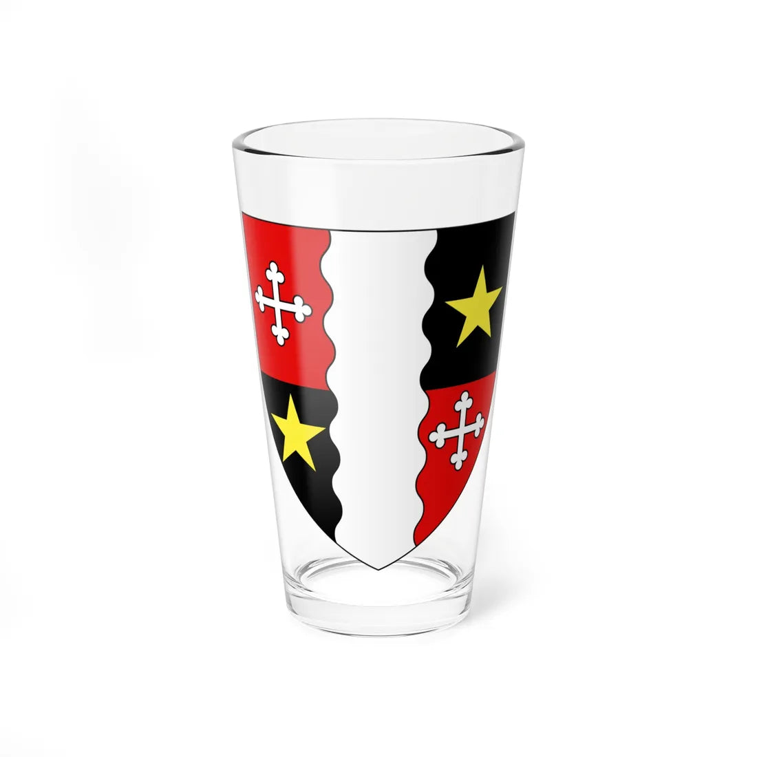 Blason ville ch Vernayaz Valais (Switzerland) (Coat of Arms) Pint Glass 16oz 16oz - Go Mug Yourself